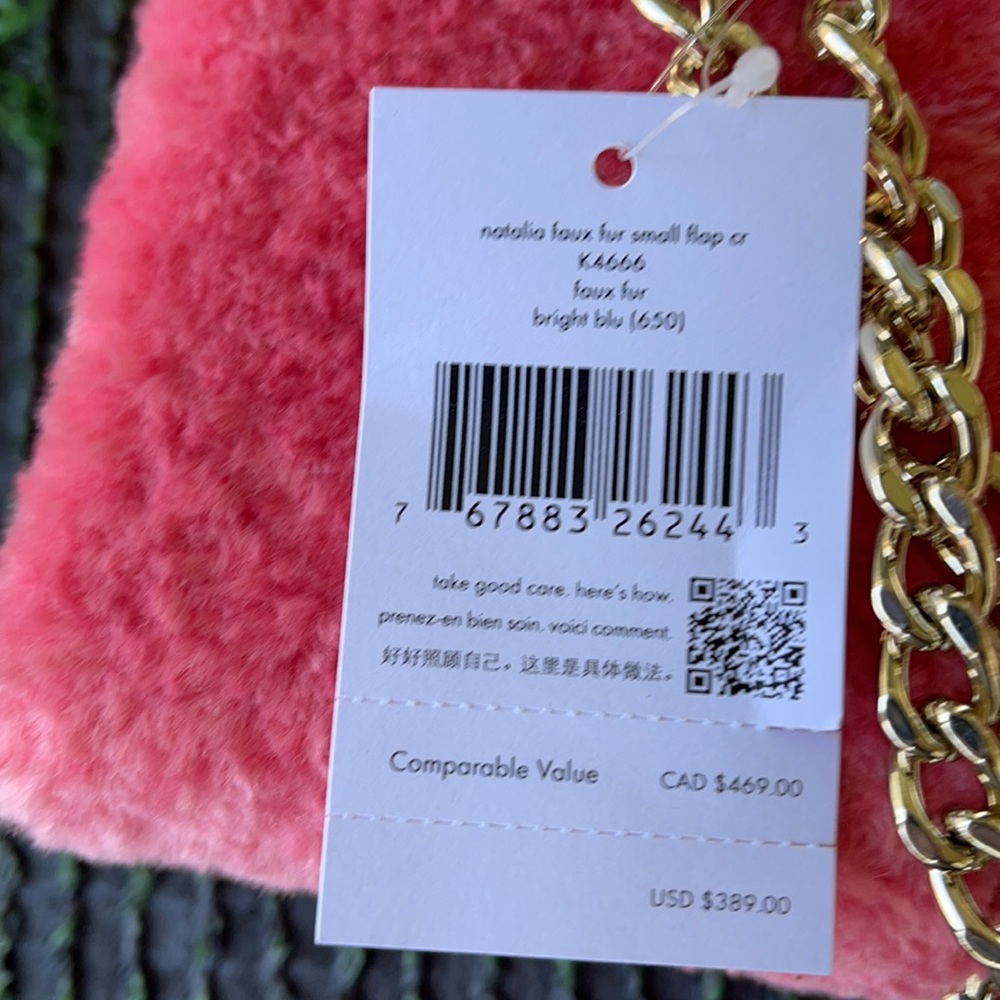 Kate Spade Natalia Foux Fur small flap crossbody - Picture 8 of 16